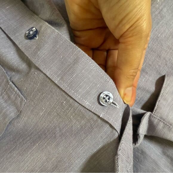 TravisMathew Studebaker Regular Fit Short Sleeve Shirt in Cadet Purple M NWOT - Picture 5 of 12